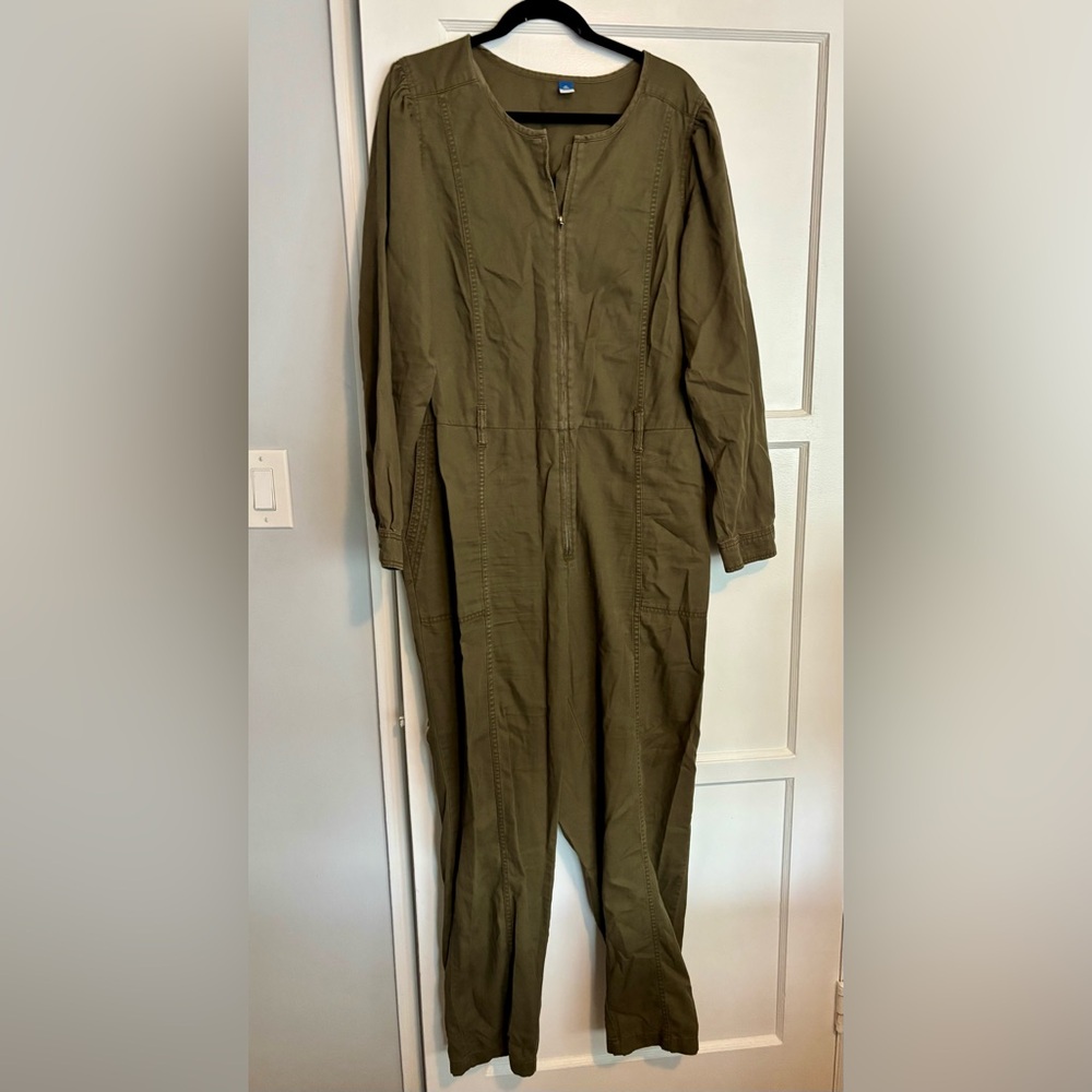 Old Navy Olive Green Jumpsuit